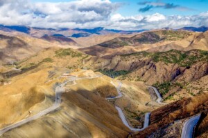 Tizi n'Tichka pass through the High Atlas Mountains, Morocco
