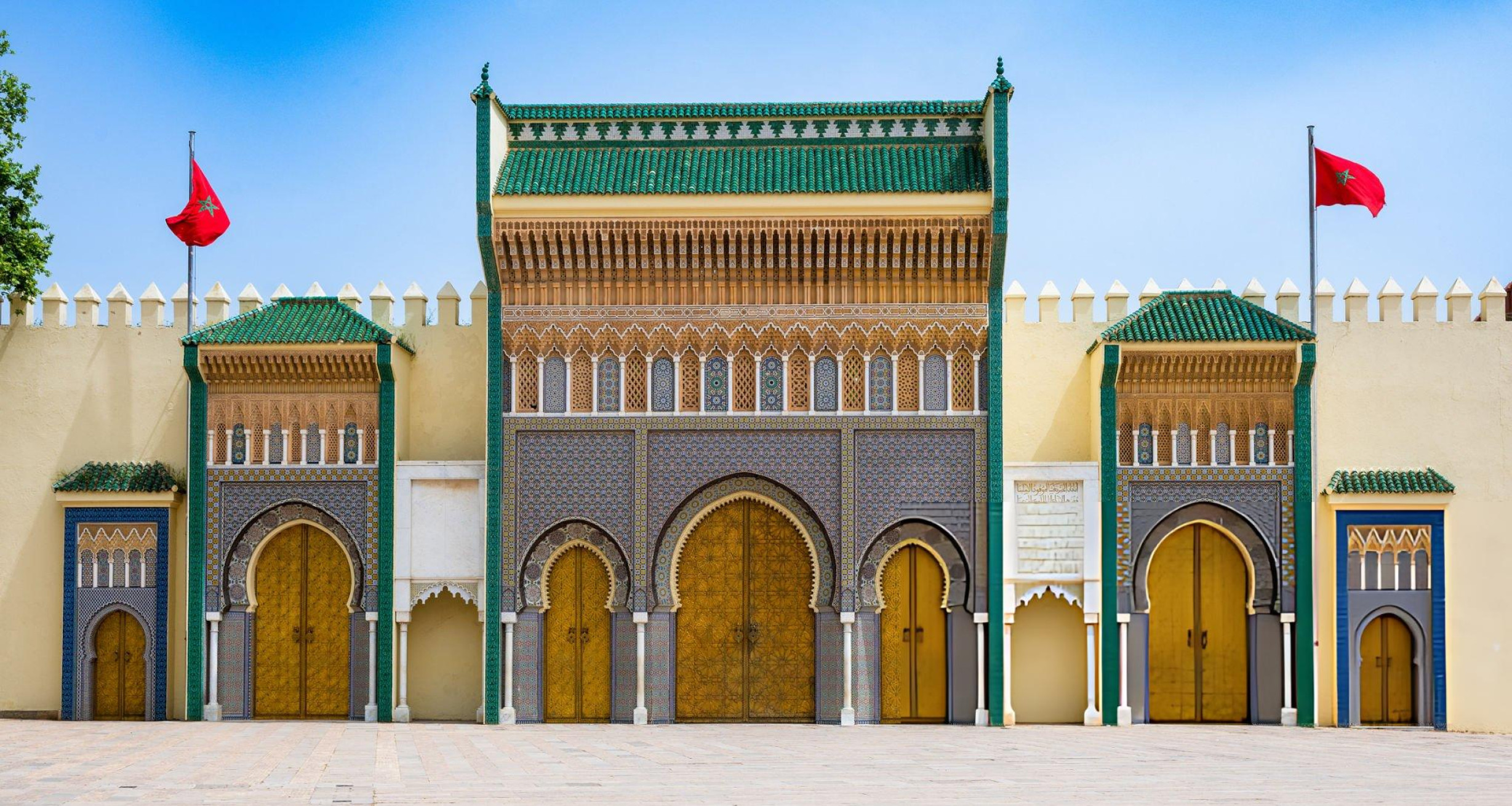 Royal Palace Gate in Fes, Morocco